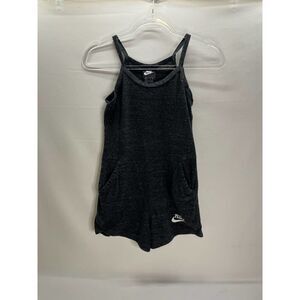 Nike Gym Vintage Romper Dark Heather Gray Women's Size XS w Pockets
